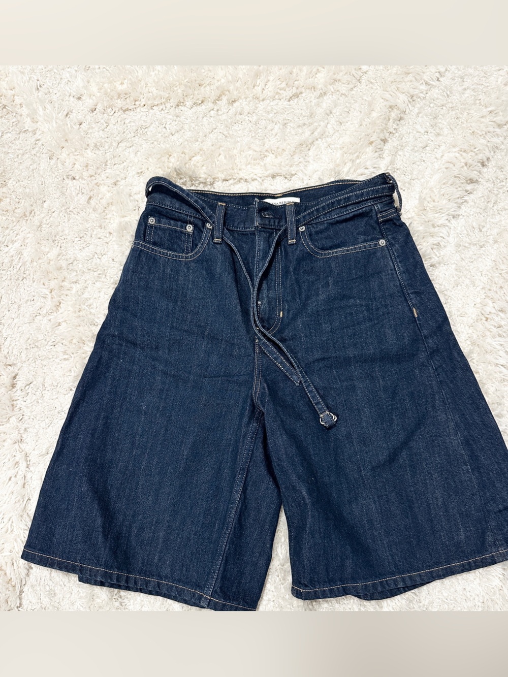 Banana Republic Indigo Denim Bermuda Shorts